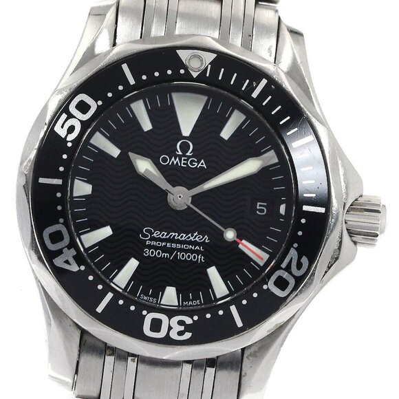 OMEGA Seamaster300 2282.50 Date black Dial Quartz Ladies Watch main image 5